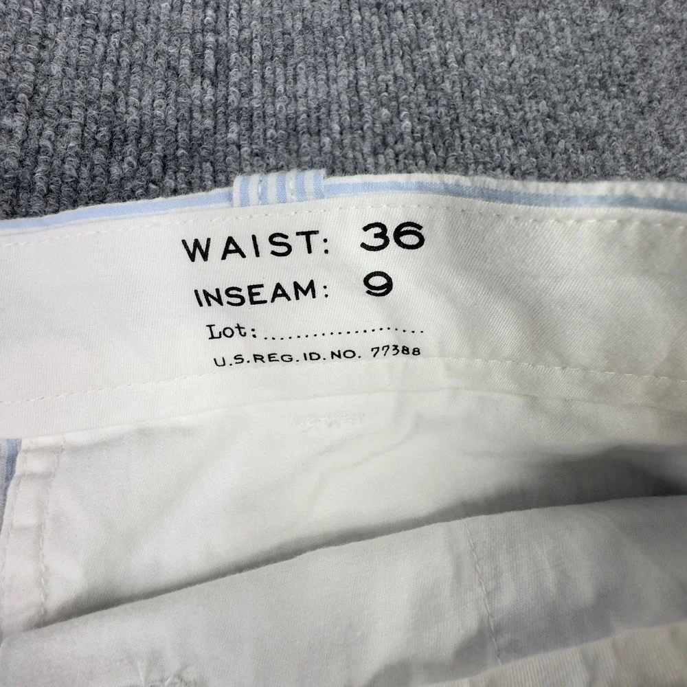 J.Crew‎ Shorts 36 Blue White Seersucker Striped Chino Preppy Coastal Vacation